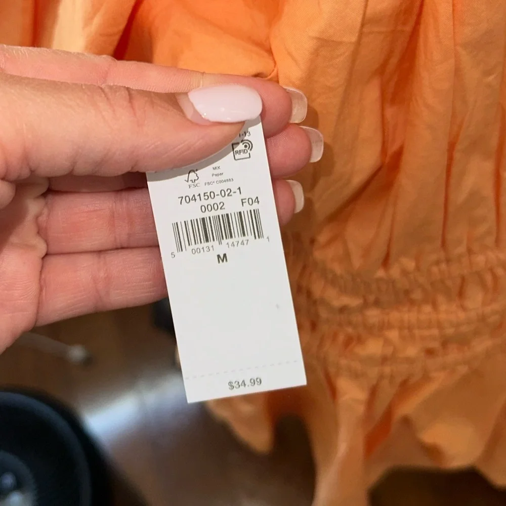 Old Navy Smocked V-Neck Peplum Top